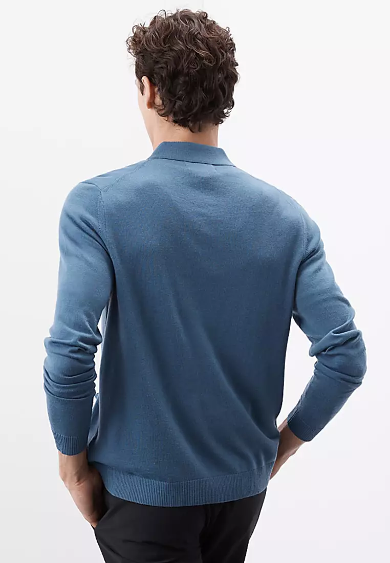 Pure Extra Fine Merino Wool Knitted Jacket