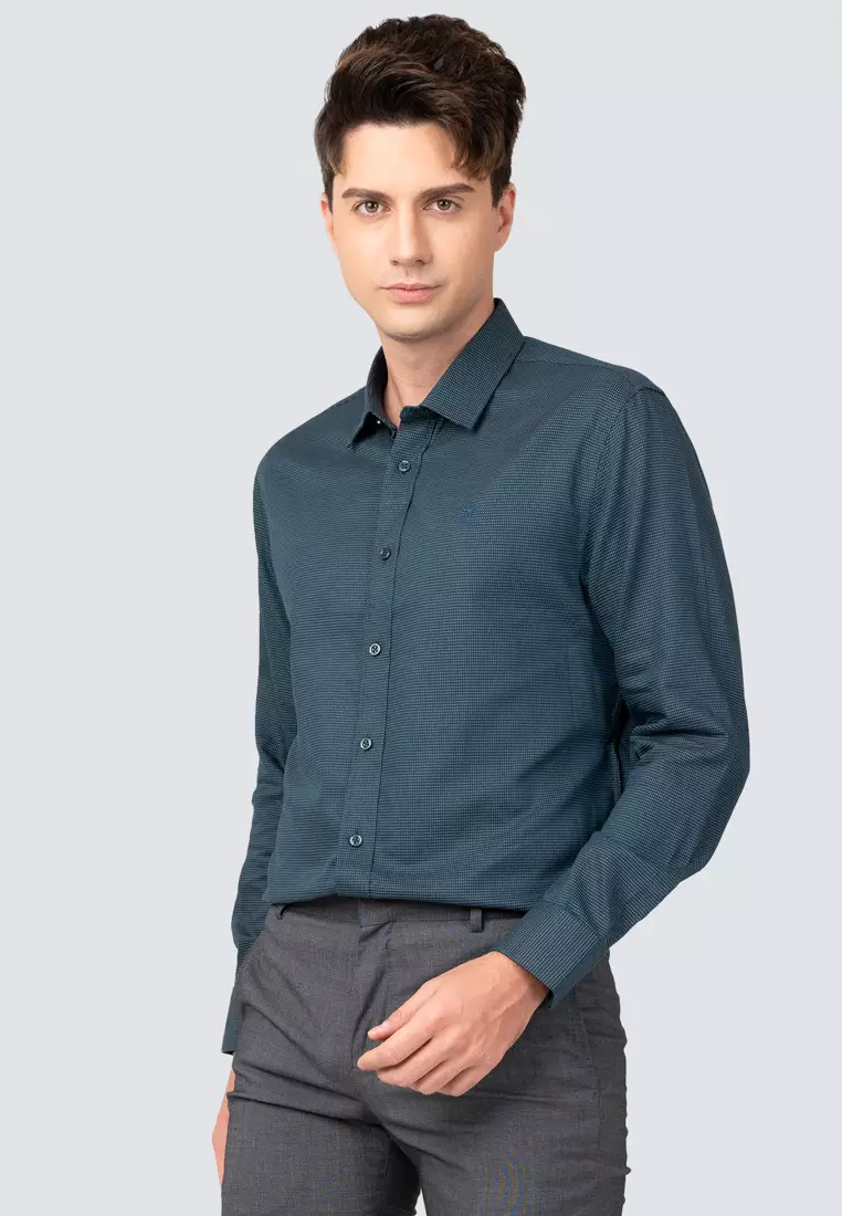 Polo Haus - Men’s 100% Cotton Signature Fit Long Sleeve MBLSN028