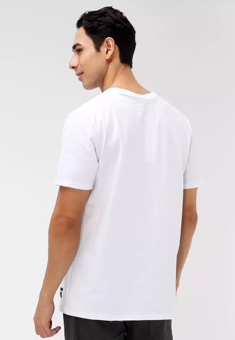 Round Neck Crazyline Short Sleeves T-Shirt