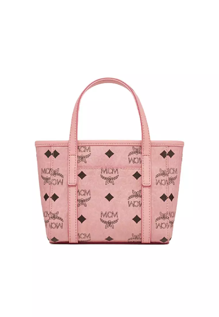 Jual MCM Mini Toni Top-Zip Shopper Bag In Visetos Pink