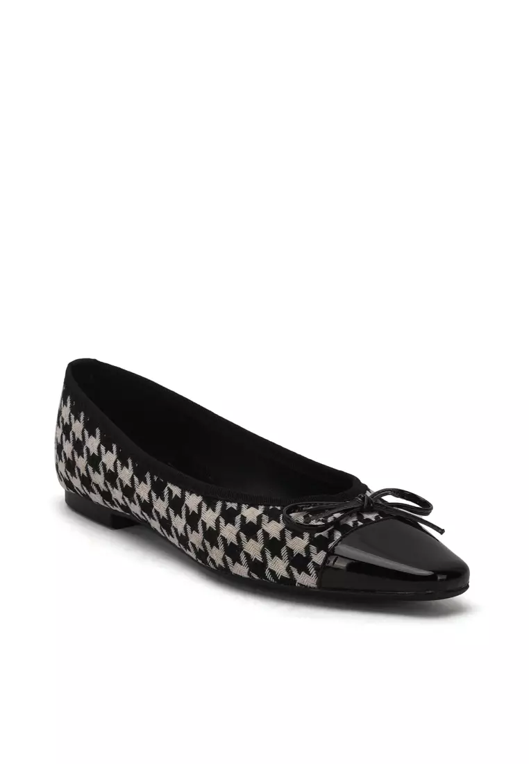 Square Toe Woven Fabric Ballerina XJ877-1