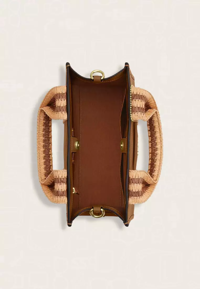 Coach Smith Tote Bag 24 Honey Brown Multi