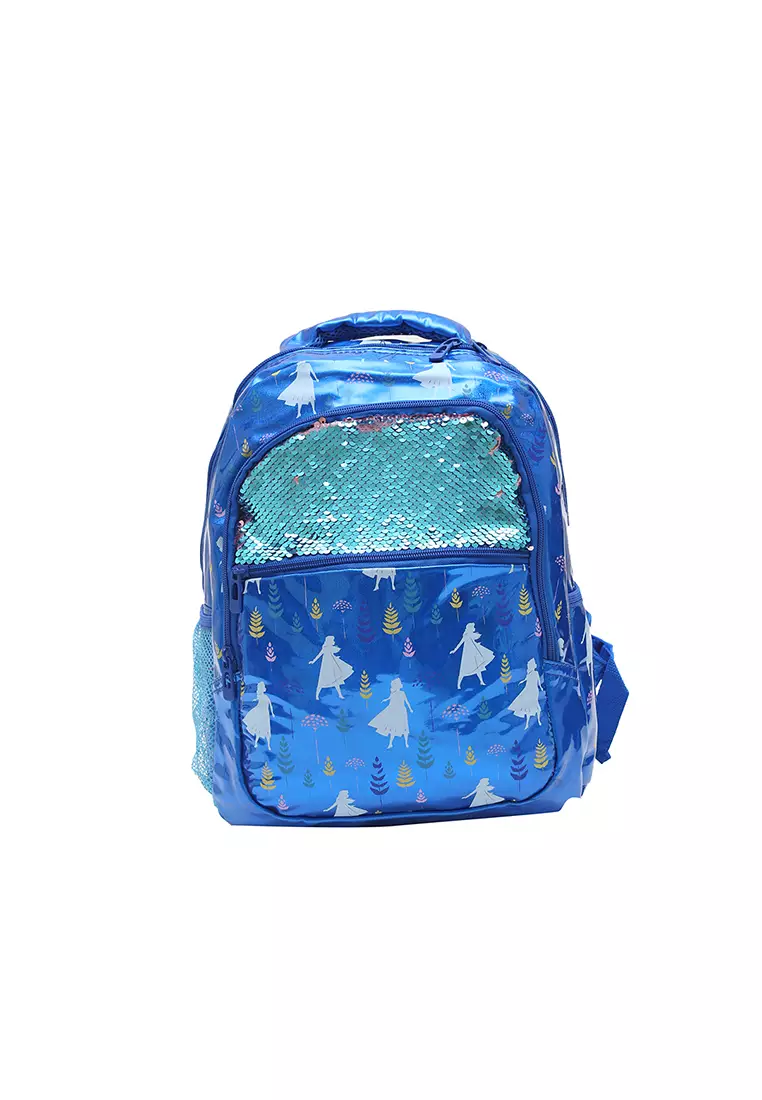 Disney Frozen Tas Ransel Besar Sequin Biru