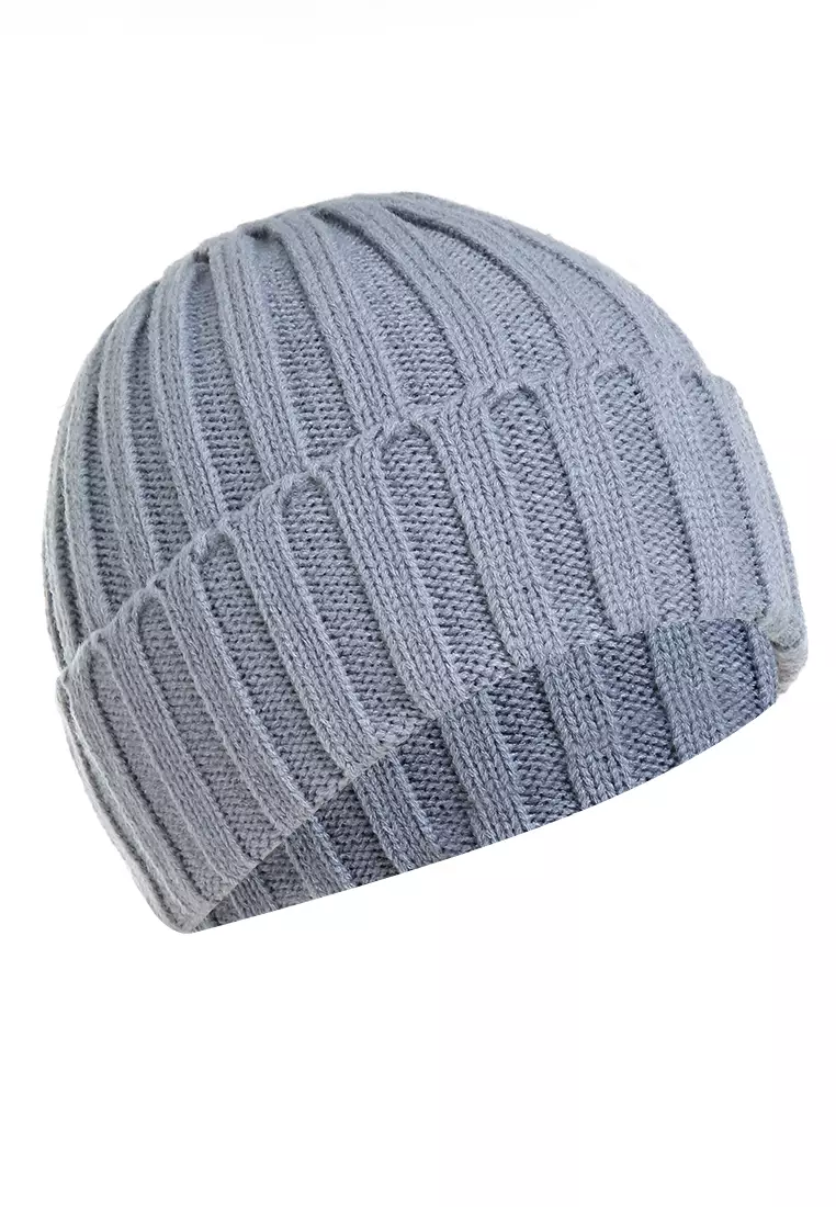 Jumpt Topi Kupluk Rajut Beanie Wool Blends HIP HOP Unisex Material Acrylic ORIGINAL - Gray