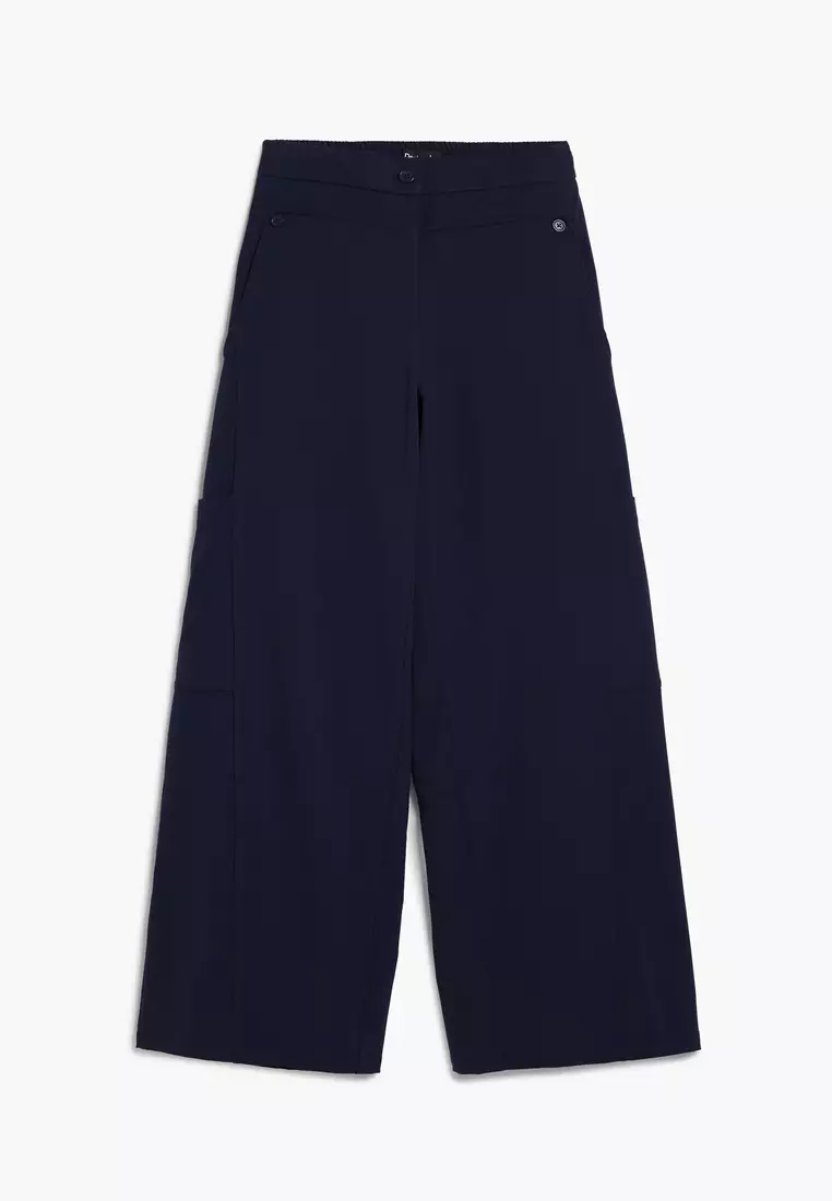 Straight plain tailor trousers