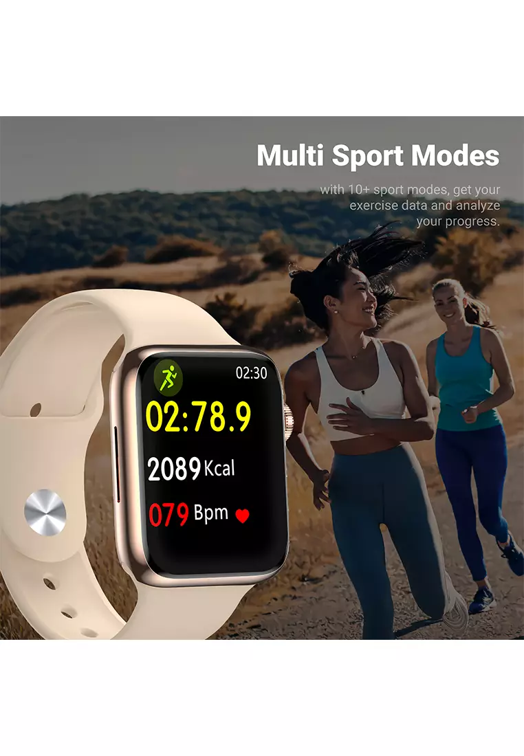 Digitec VISION MINI - Smartwatch - Jam Tangan Pintar Wanita - Rosegold - Rubber Strap