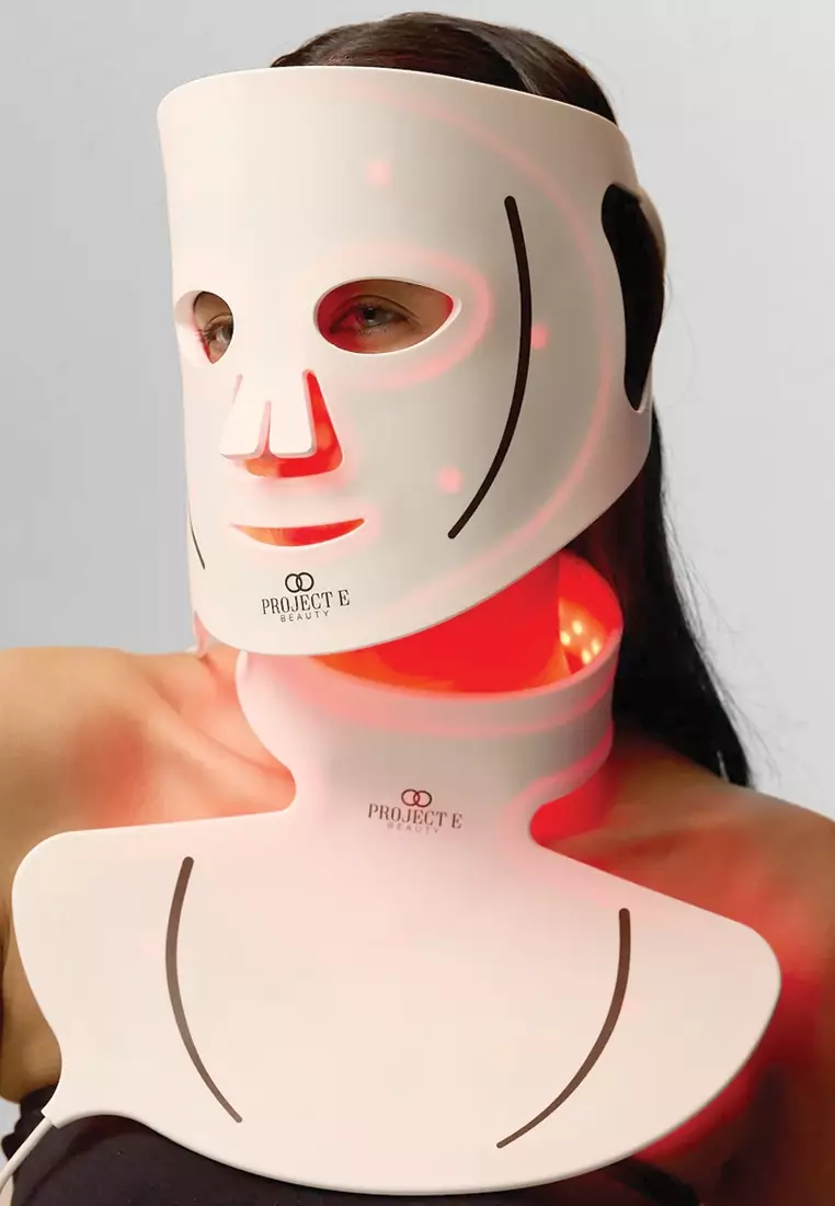 Project E Beauty LumaLux Face+ | Pro LED Light Therapy Face & Neck Mask