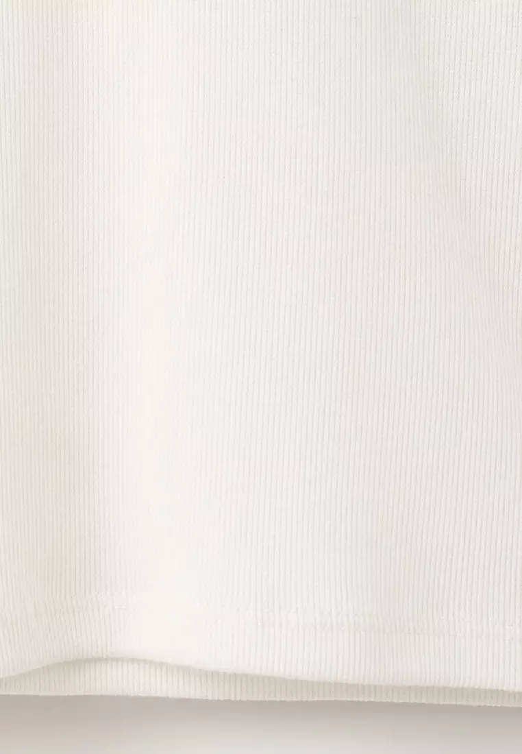 Ribbed Long-Sleeved Top