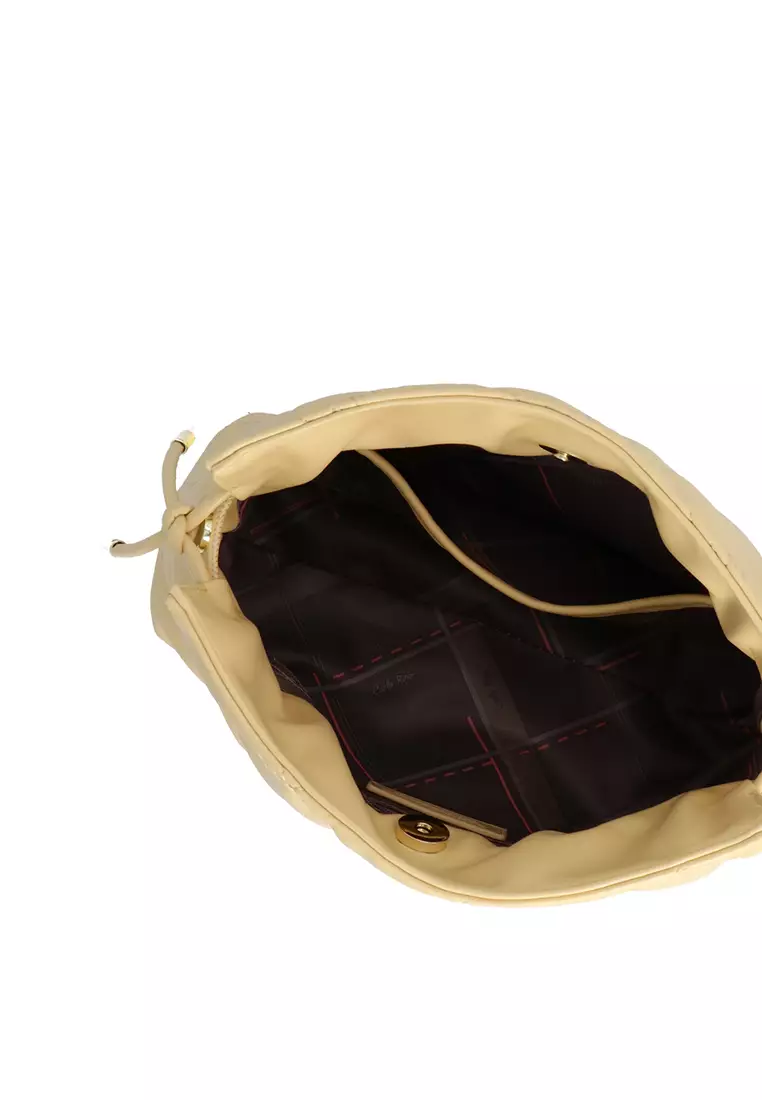 CR Abella Quilted Crossbody Bag - Medium Yellow