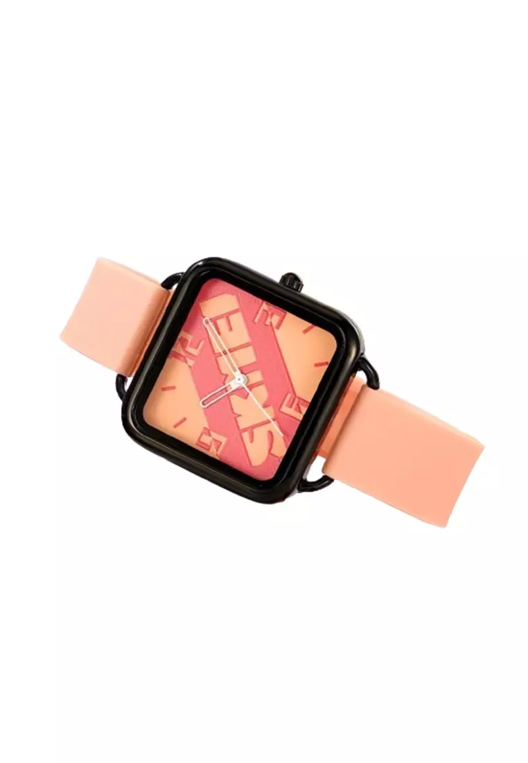 Jam Tangan Pria Analog Date SKME Silica Strap Tahan Air ORIGINAL - Pink