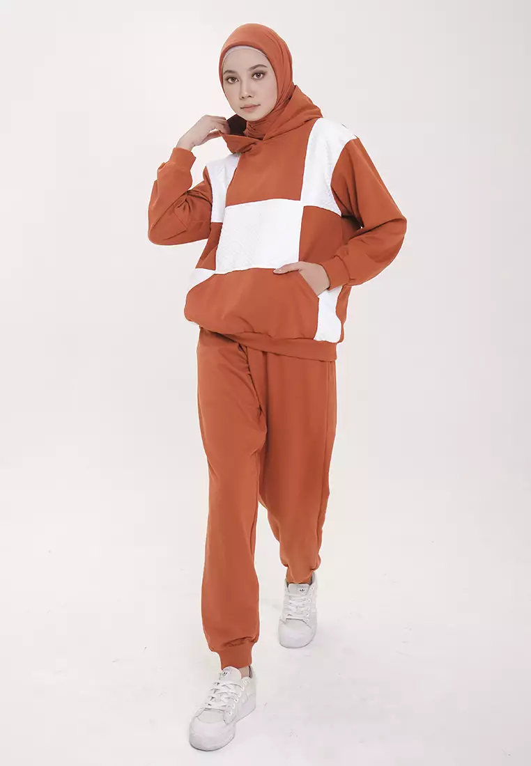 Dizy Hoodie Set Terracota