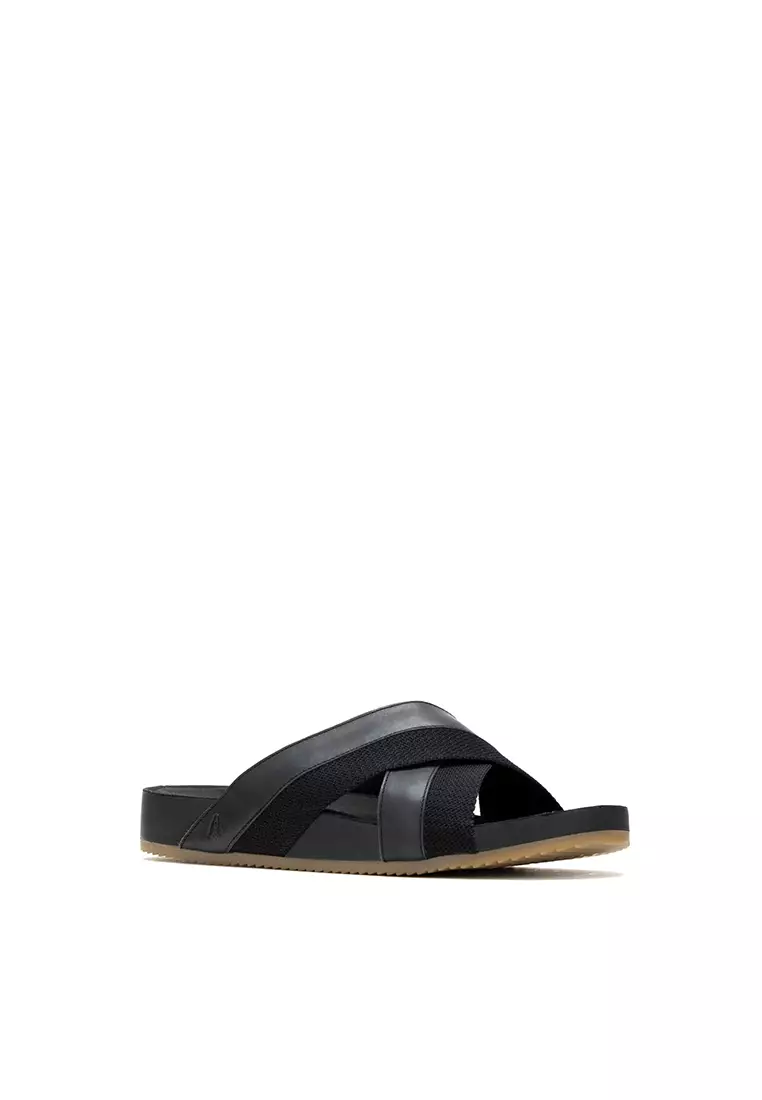 Discount on Hush Puppies  shoes - SKU: Merritt Cross Slide Men's Sandals