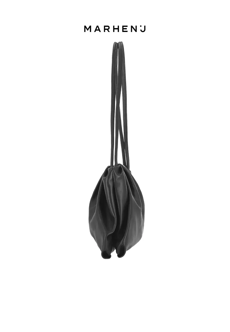 SABRINA Vegan Leather Shoulder Bag Black