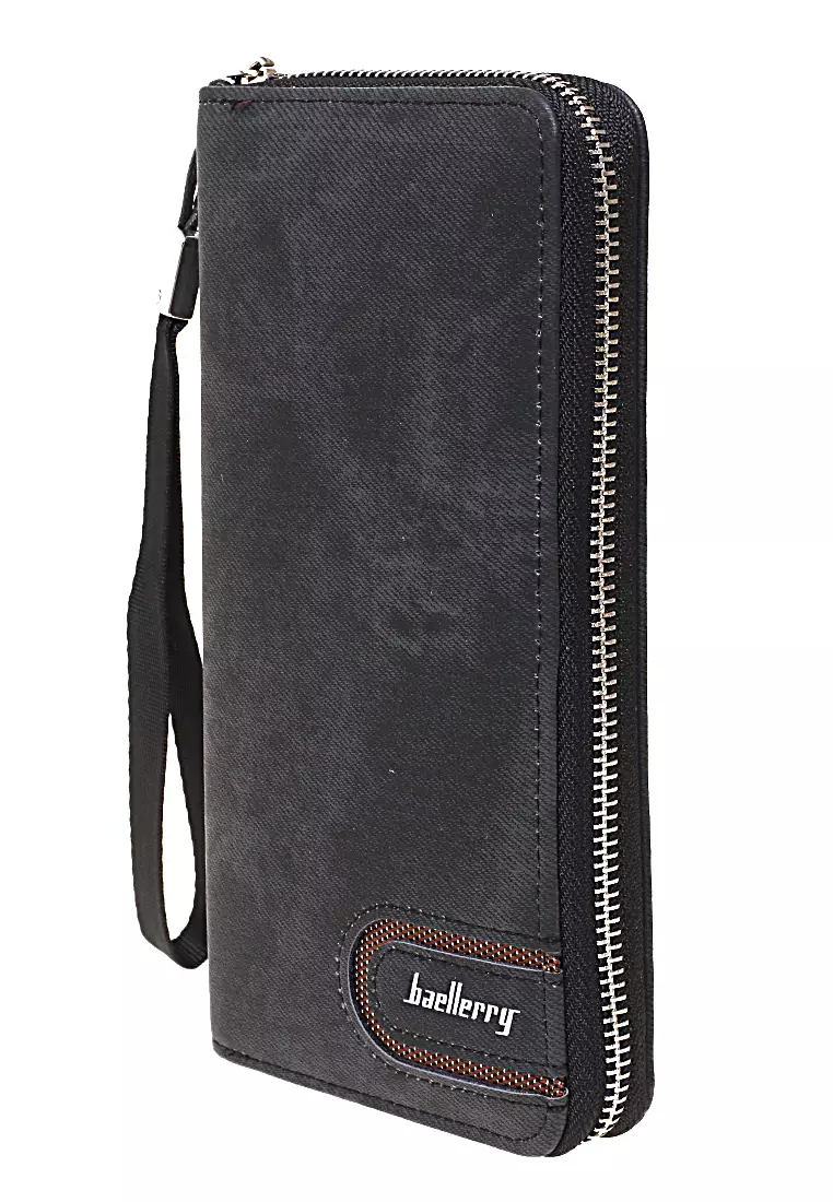 Long Wallet Dompet Panjang Pria Wanita Simple Design Material Kulit Leather ORIGINAL