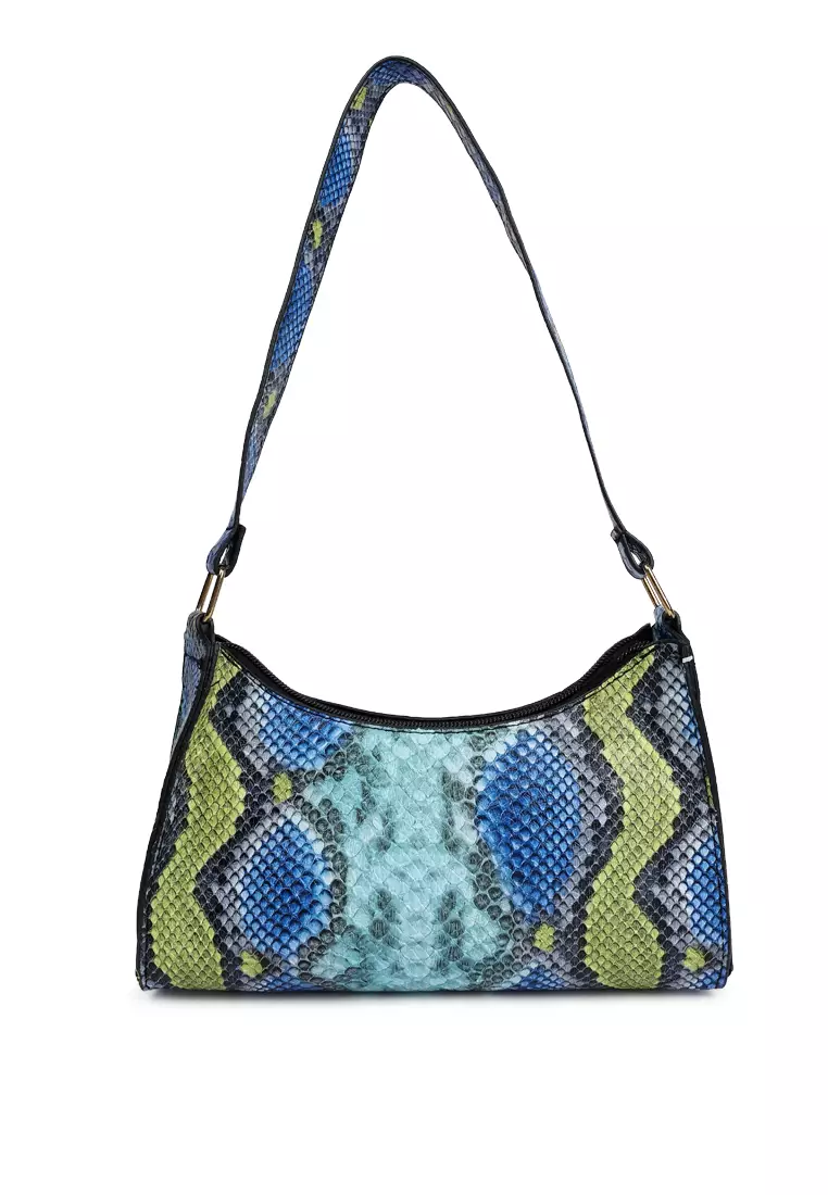 Snake print 2025 baguette bag