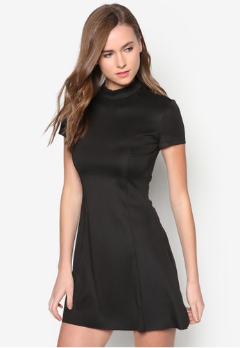 高領短袖連身裙, 服飾, zalora時尚購物網的koumi koumi洋裝