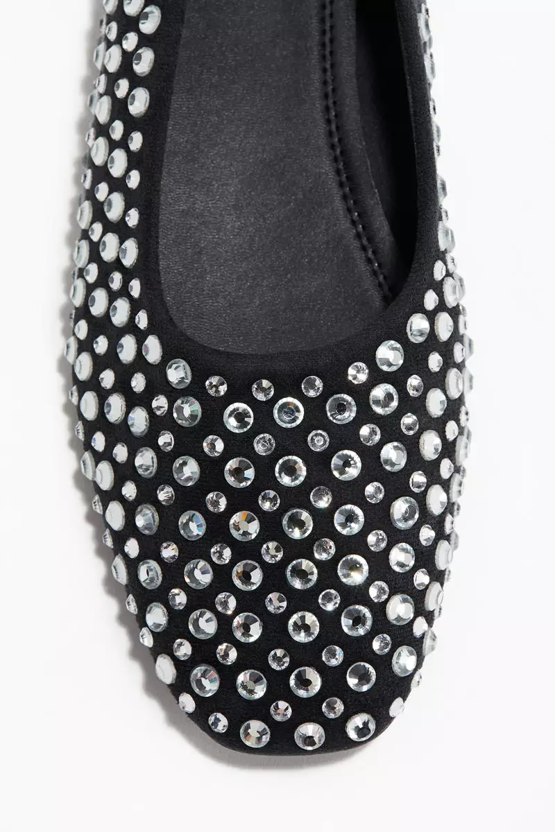 Embellished ballet pumps