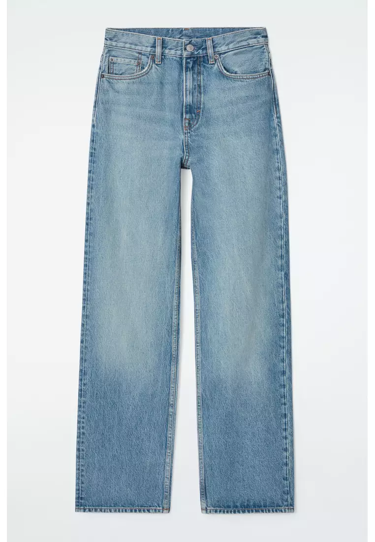 COLUMN STRAIGHT-LEG JEANS