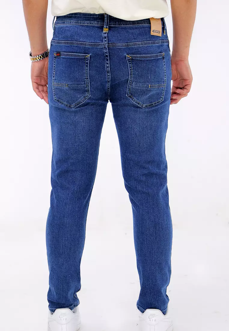Denim Long Pants Skinny Fit Stretch
