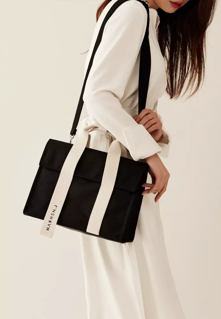 ROY MINI Canvas Crossbody Bag Black