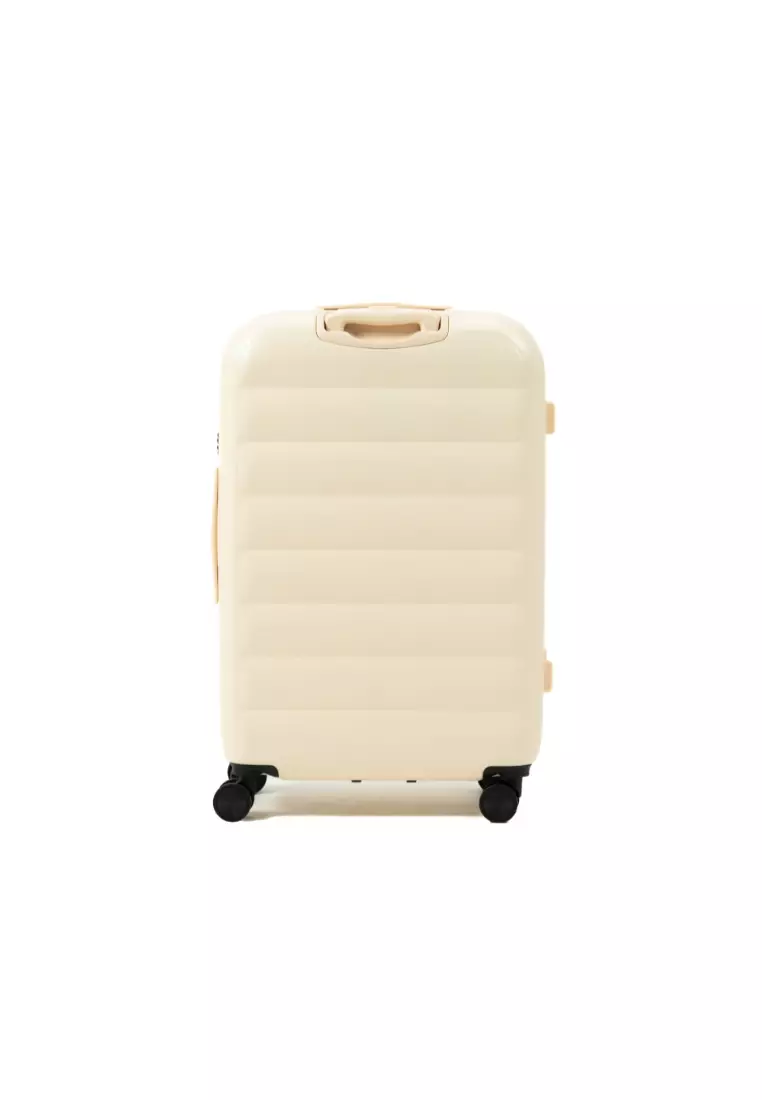 Puff 28"  Hard Case Luggage In Beige