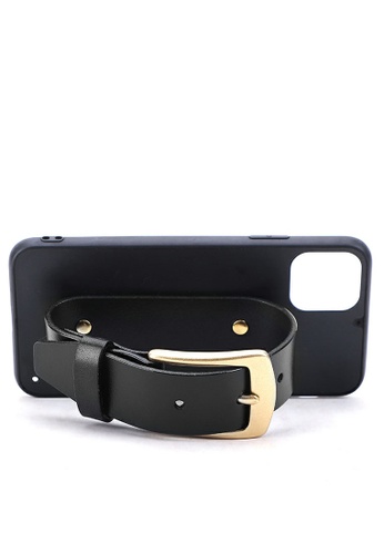 Twenty Eight Shoes black Vintage Leather Belt iPhone Case QYE094 202B7ACFC6264AGS_1