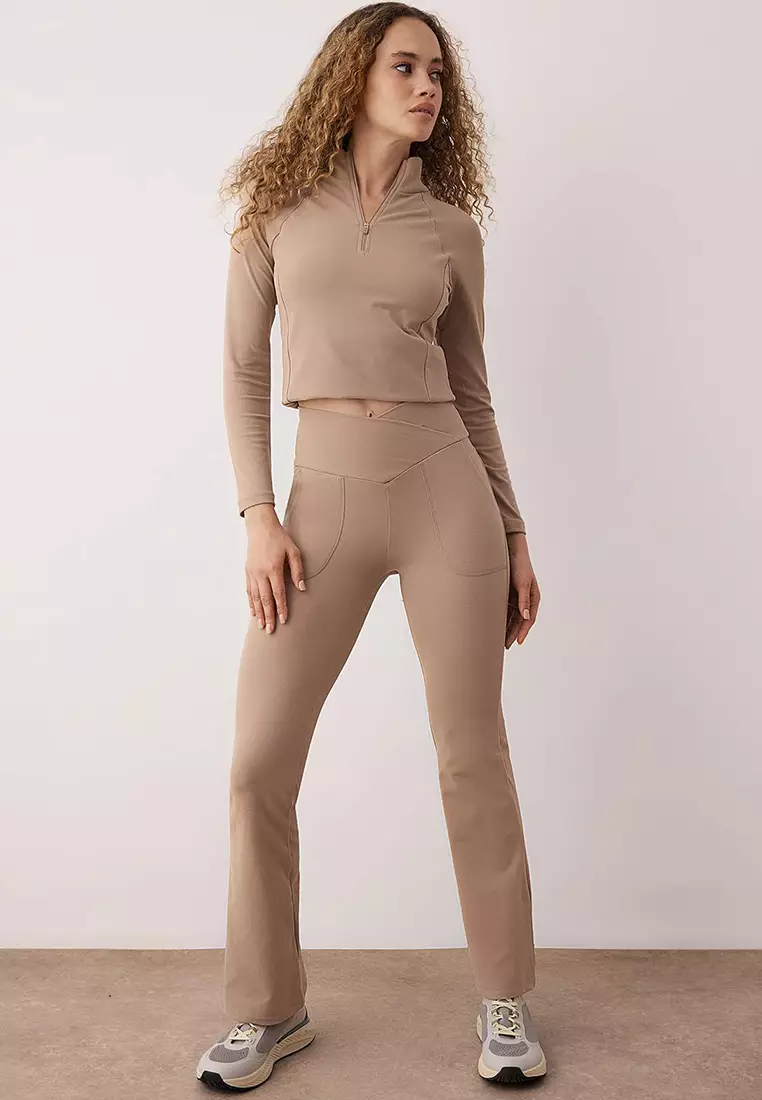 Mink Brushed Scuba Leggings Sports Tights