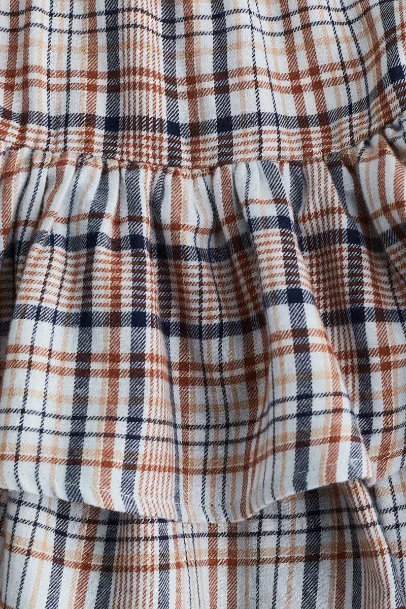 Tiered drawstring skirt