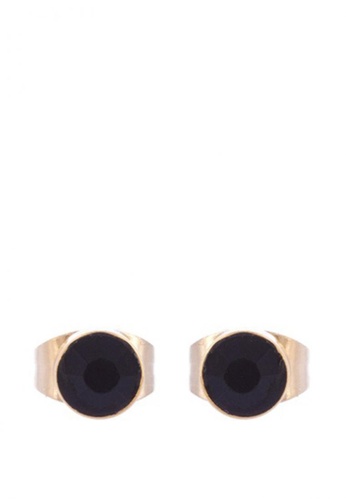 346px x 500px - Birthstone Stud Onyx Zircon Earrings