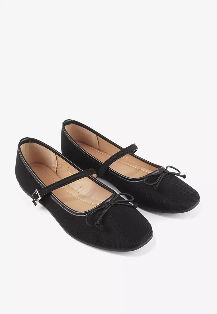 Sepatu Flat Shoes  Ballet Wanita Mary Jane L.Amina