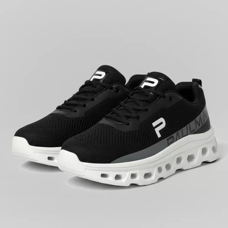 PAULMAY - Sepatu Motion Pro Running Series Black White
