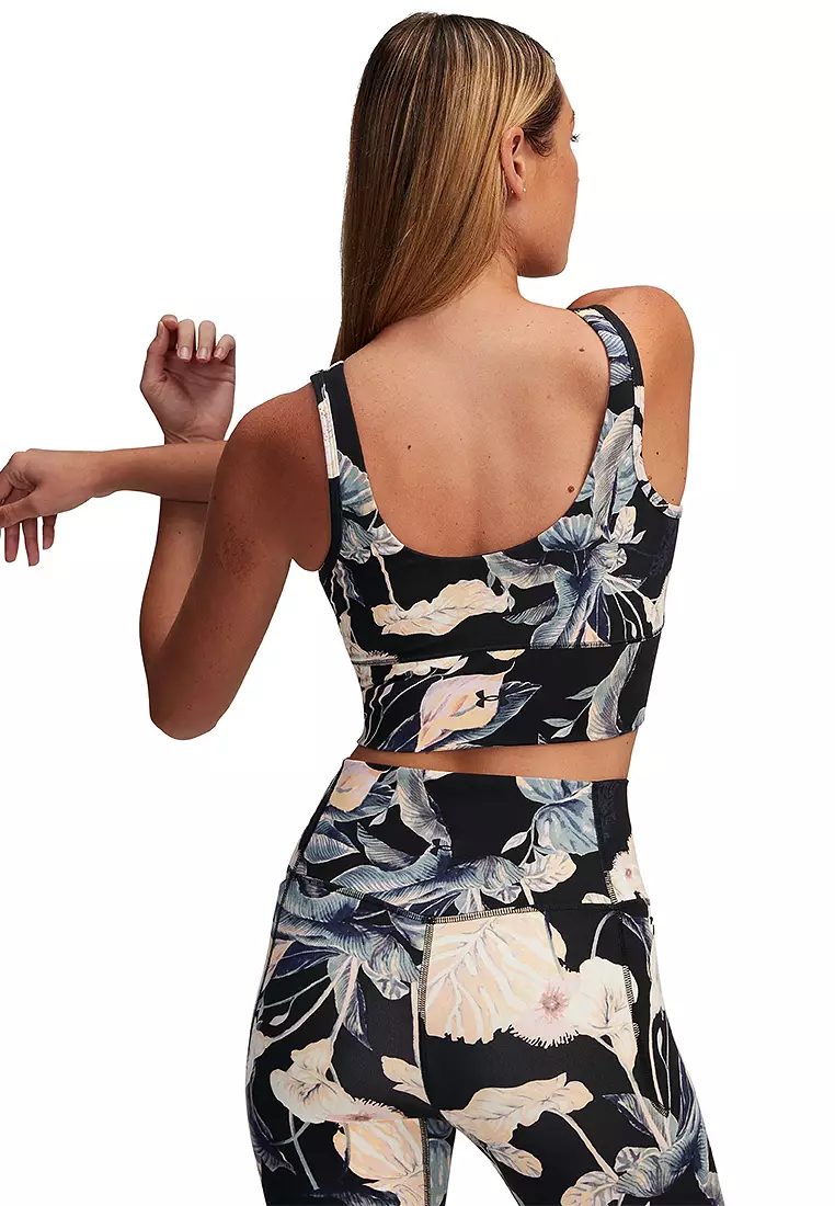 Women's Meridian Fitted Printed Crop Tank Top