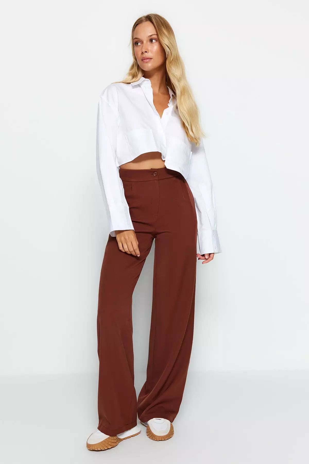 Casual Wide-Leg Pants