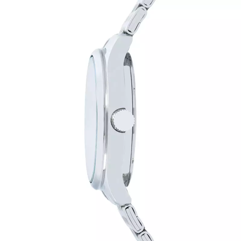 Jam Tangan Pria Alba Prestige A5B011X1 Men Silver White Dial Stainless Steel Strap