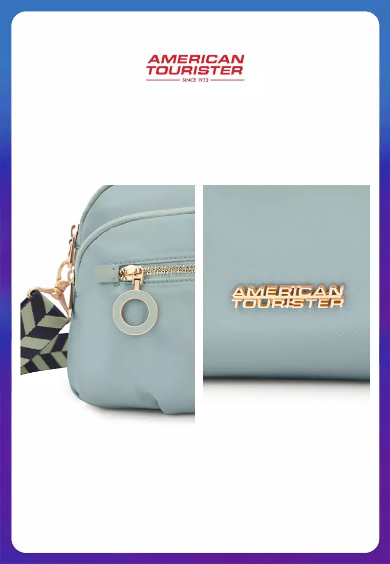 American Tourister Alizee Aimee Crossbody Bag L Asr Iceberg Green