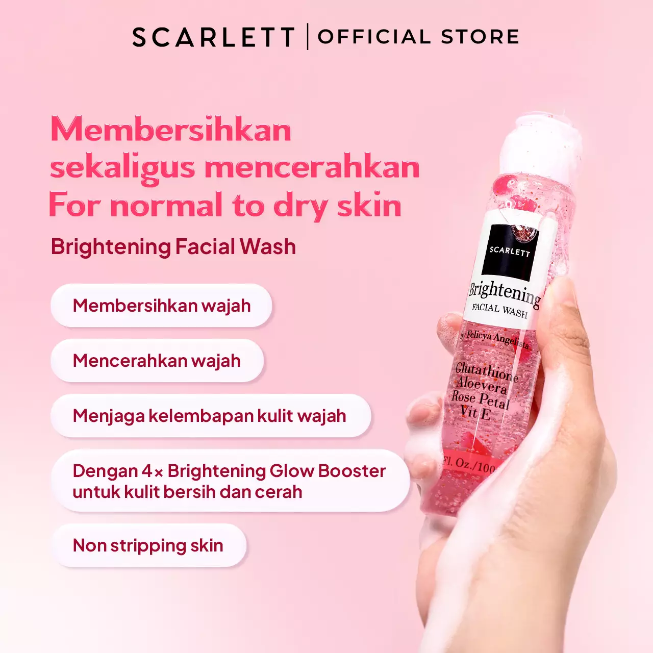 Scarlett Whitening Facial Wash