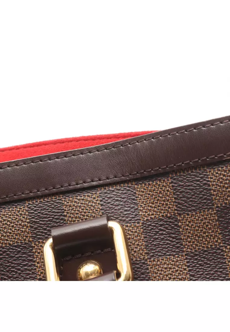 Pre-Loved Louis Vuitton Hampstead PM Damier  ebene Handbag tote bag PVC leather Brown