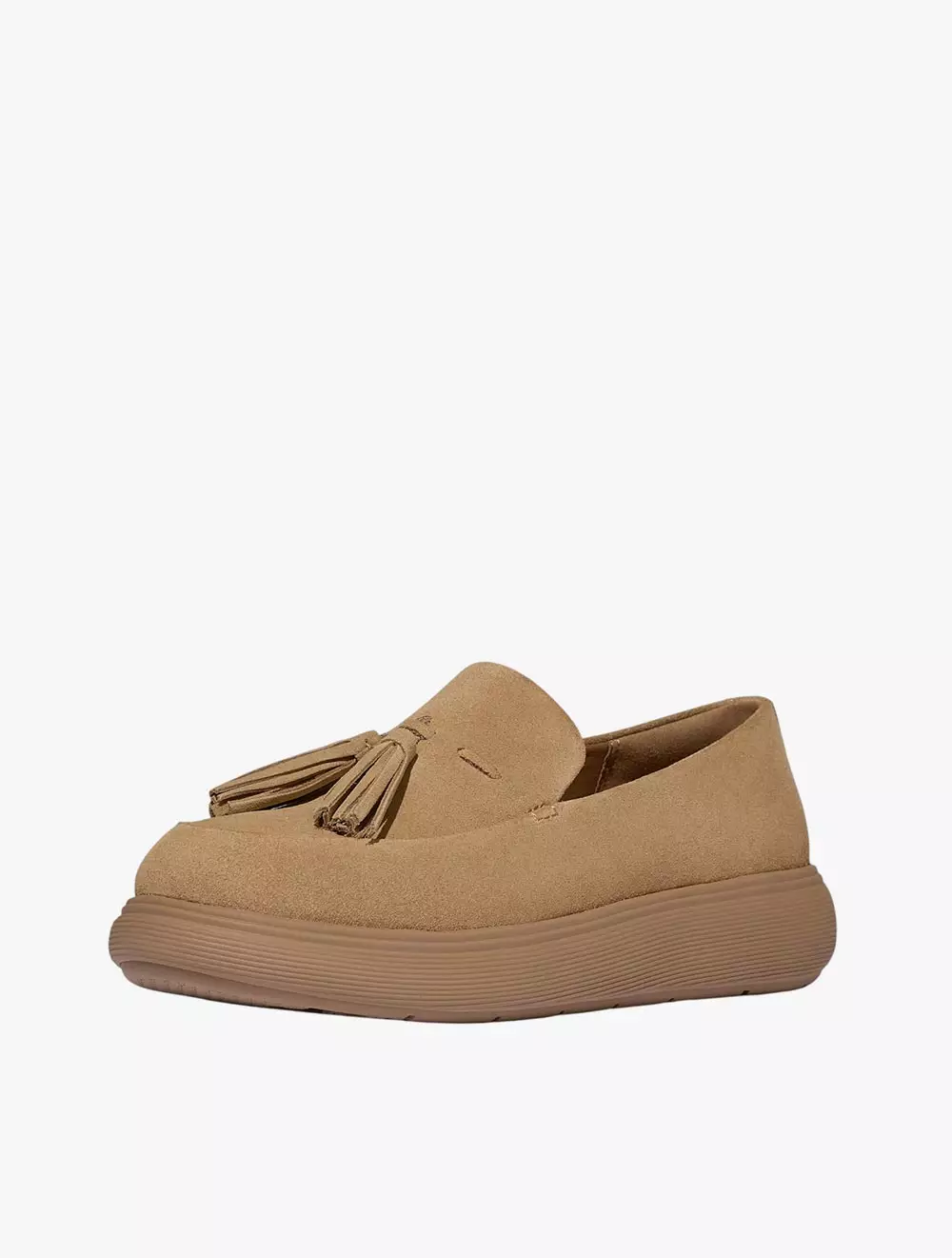 Fitflop IQ-Comff Tassel Suede Loafers - Camel