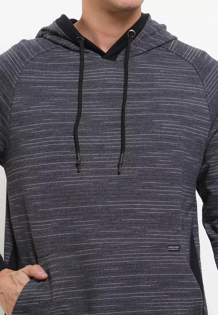 Cressida The Next Level Sweater Pria Pullover Hoodie Black PB114H