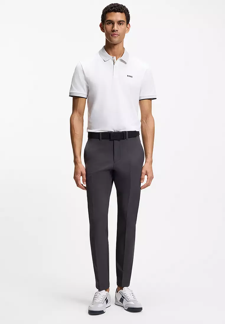 Structured Trims Low Top Trainers - BOSS Mainline