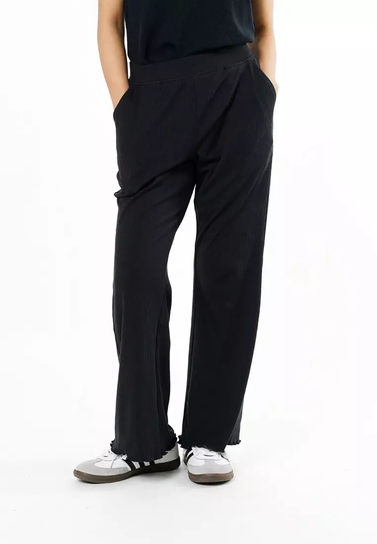 3Second Women's Long Flare Pants Body Fit Polyester Elastane Myra HP-C030126