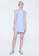 SALIENT LABEL blue Elysian Contrast Panel Stripe Dress With Hi-lo hemline 19050AA285A41EGS_1