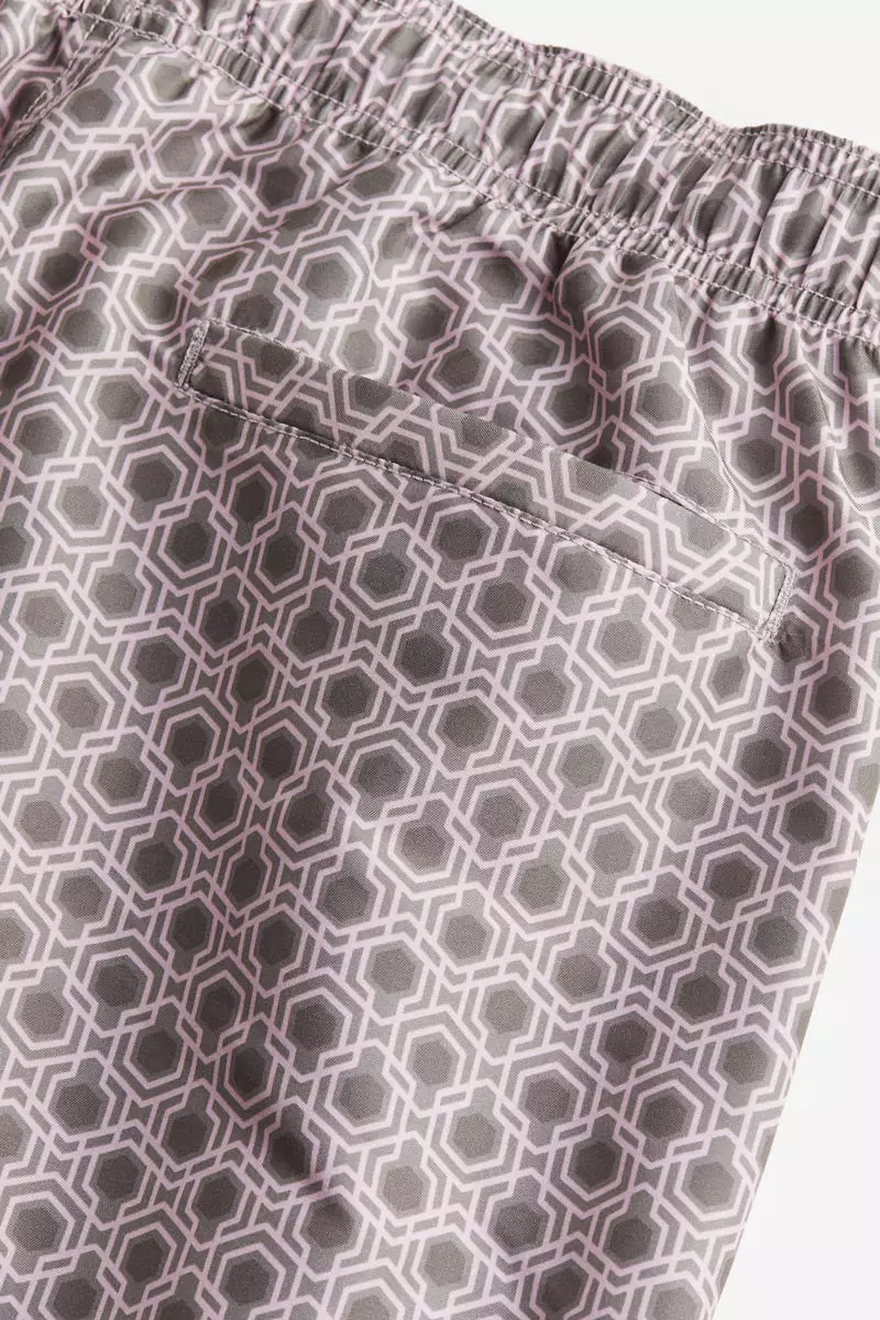 Patterned swim shorts