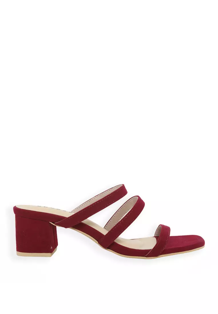 Zahra Heels Maroon