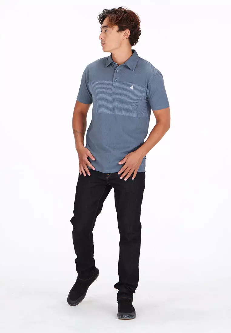 MPL STRADLIN SHORT SLEEVE POLO BLUE WASH