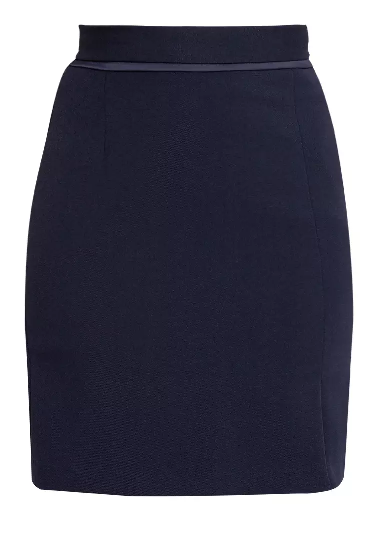 Buy Well Suited Pencil Skirt With Satin Accent 2024 Online | ZALORA ...