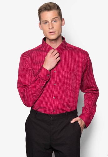 幾何印花長袖襯衫, 服飾,esprit outlet hk 服飾