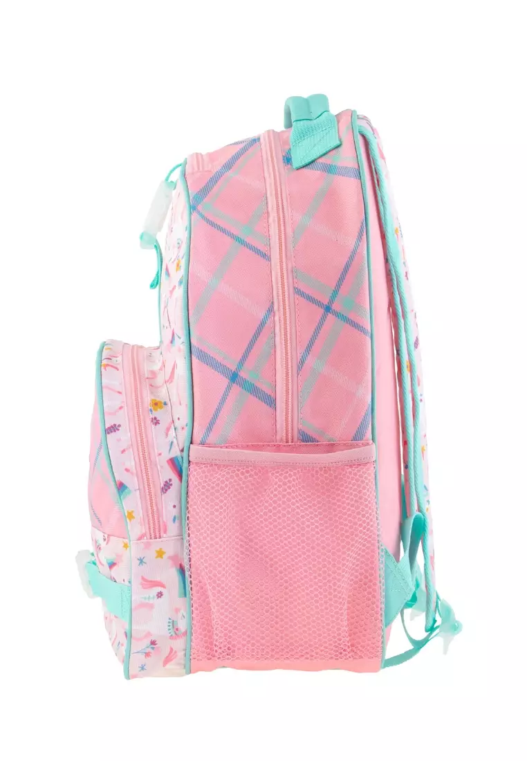 All Over Print Backpack with Lunch Bag for Kids Pink Unicorn Classic