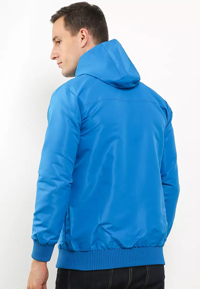 GRAHANGGRA Jaket Taslan Hoodie - Turquoise Blue
