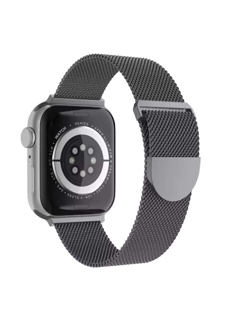 Buy Kings Collection Grey Milano Magnetic Stainless Steel Mini